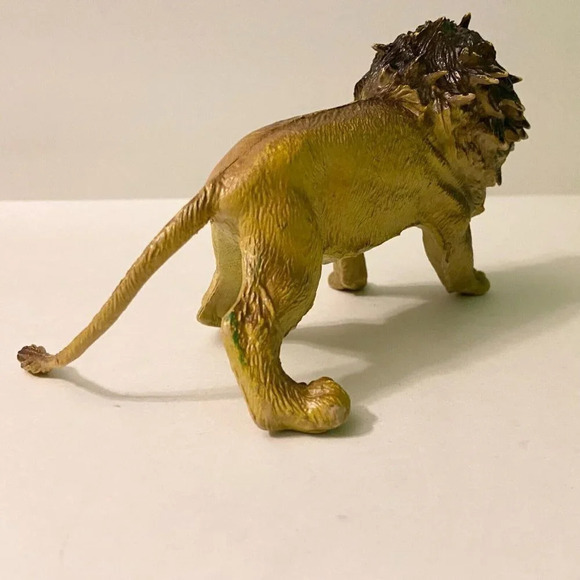 Vintage AAA Lion Hard Rubber PVC Figure 7 Inch Long Collectible Toy - Picture 3 of 10